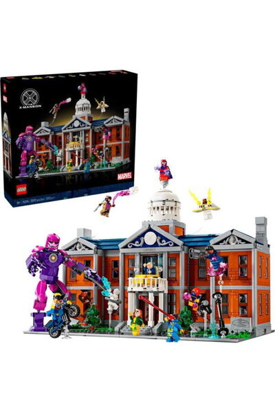 LEGO Marvel X-Men: Institutul lui Xavier, 10 figurine, 3093 piese, multicolore
