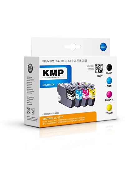 KMP Printer Cartridge Set of 4 ink cartridges, KMP, Compatible with Brother M...
