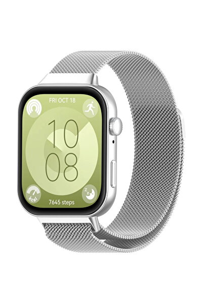 Techsuit Curea pentru Huawei Watch Fit 3 - Curea de ceas (W009) - Argintiu