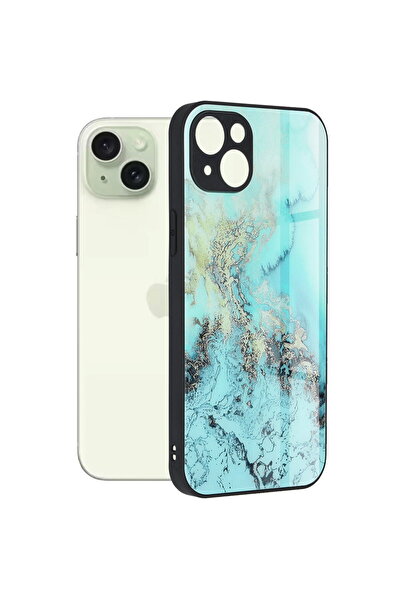 Techsuit Husă pentru iPhone 15 Plus - Seria Techsuit Glaze - Blue Ocean