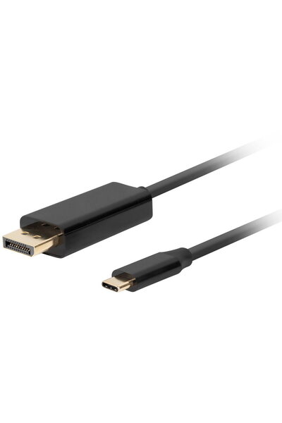 Lanberg Cablu USB-C la DisplayPort, 1m, mascul la mascul,