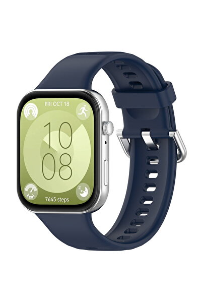 Techsuit Curea pentru Huawei Watch Fit 3 - Curea de ceas 24mm (W061) - Albast...