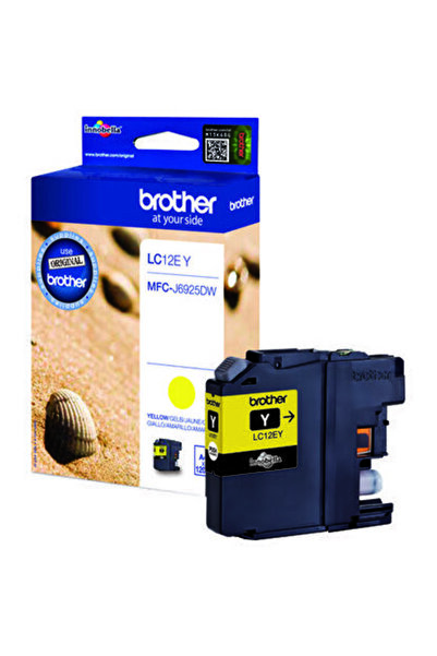Brother LC12EY - Capacitate XL - galben - original - cartuș de cerneală