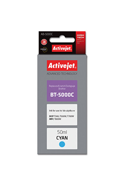 ActiveJet Recipient de cerneală AB-5000C (înlocuitor pentru Brother BT-5000C;...