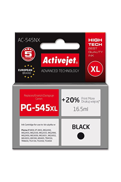 ActiveJet Cartuș de cerneală, înlocuitor PG-545XL, 16,5 ml, negru