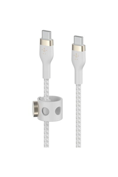 Belkin Cablu Date Flex USB-C/USB-C till 60W 1m, white CAB011bt1MWH