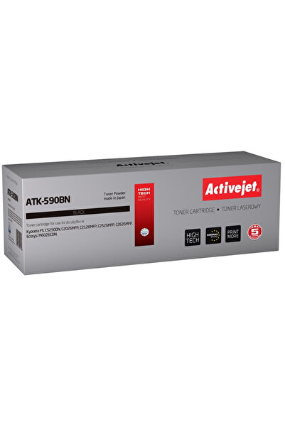 ActiveJet Imprimantă cu toner, ATK-590BN, pentru Kyocera TK-590BK, Negru