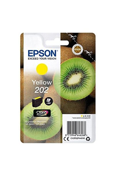 EPSON Singlepack Yellow 202 Claria Premium Ink