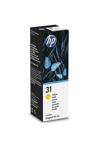 HP Ink Cartridge 1VU28AE No. 31, 70ml, Coverage 8,000 Pages (Yellow)