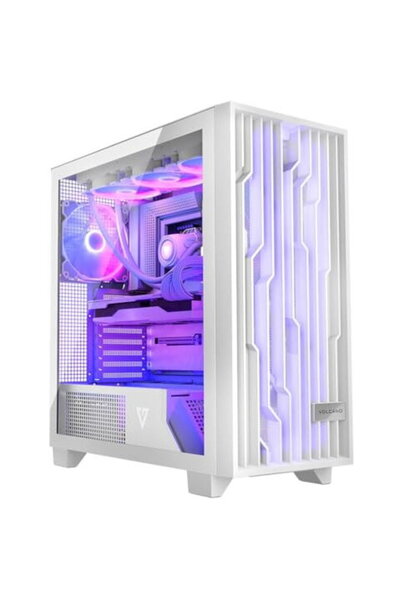 Modecom Carcasă Volcano Perun Apex ARGB Midi Albă