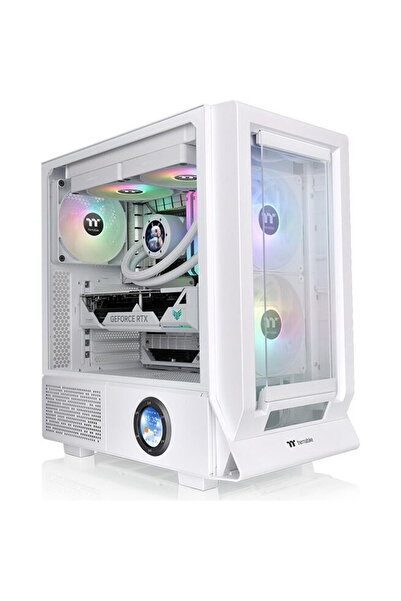 THERMALTAKE Carcasa PC Ceres 350 MX, Tower (albă, sticlă securizată x 2)