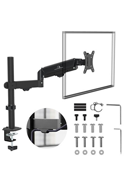 Maclean Suport TV / Monitor, cu arc pe gaz, 17 " -32 " 2-10kg, negr...