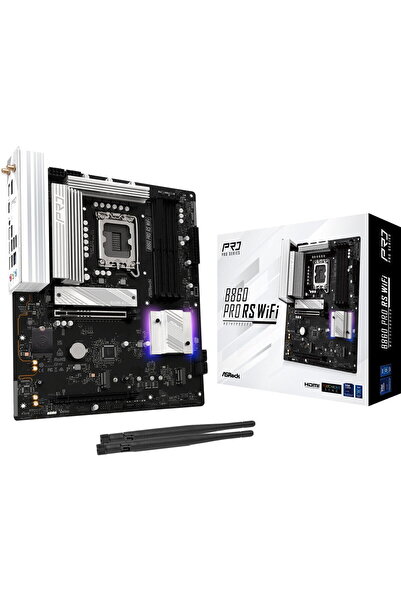 ASROCK Placa de baza ASRock B860 PRO RS WIFI, Intel B860, LGA 1851, DDR5, ATX