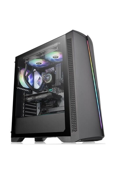 THERMALTAKE Carcasa PC H350 Sticlă securizată RGB