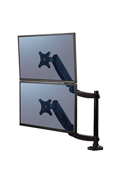 Fellowes Braț vertical dublu pentru monitor, negru platinat