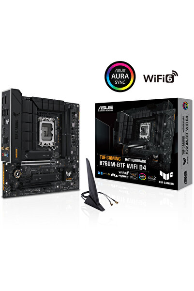 ASUS Placă de bază de gaming B760M-BTF WIFI D4, ASUS, Negru
