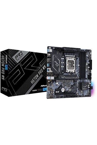 ASROCK Placa de baza ASRock H670M PRO RS, Socket 1700