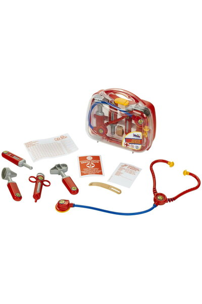 Theo Klein Jucarie creativa Geanta doctor transparenta cu 9 accesorii - jucarie