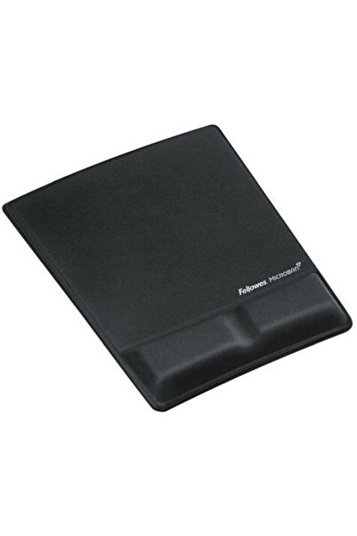 Fellowes Mouse pad ergonomic, din material textil, negru, 20.96x25.08x2.22 cm