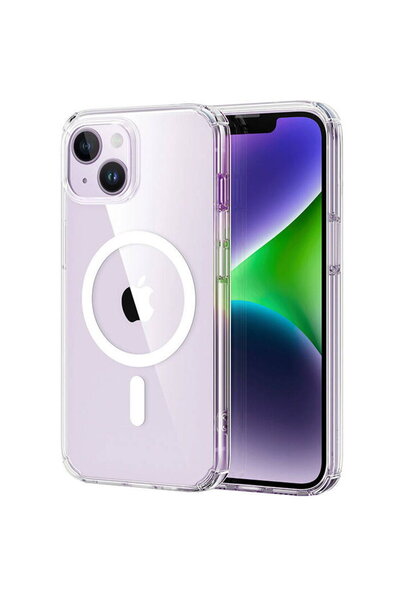 ESR Husă Krystec Clear pentru iPhone 14 Plus, Magsafe (transparentă)