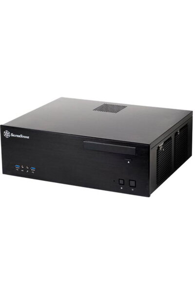 SilverStone Carcasa PC SST-GD04B USB 3.0 Grandia HTPC Micro ATX, negru