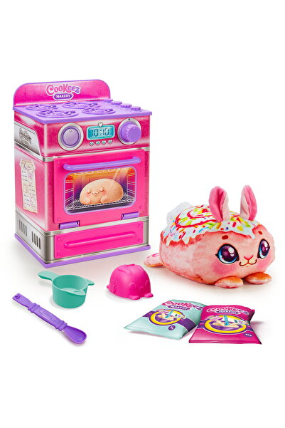 Moose Toys Ltd. Cookeez Makery - Set de joacă cuptor Cinnamon, figurină de ju...