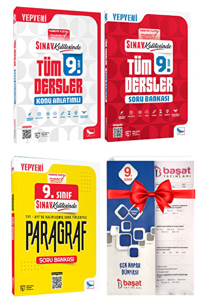 Sınav Yayınları 9. Sınıf Tüm Dersler Konu Anlatımlı+ Soru Bankası+ Paragraf S...