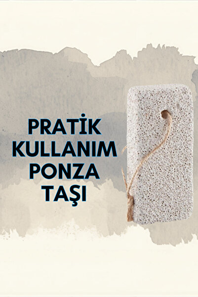 AKTARFAN Ahşap Saplı Topuk Törpüsü ve Ponza Taşı Doğal Ayak Bakım Seti