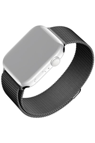 FIXED Curea tip plasă pentru Apple Watch 38/40/41mm, Negru