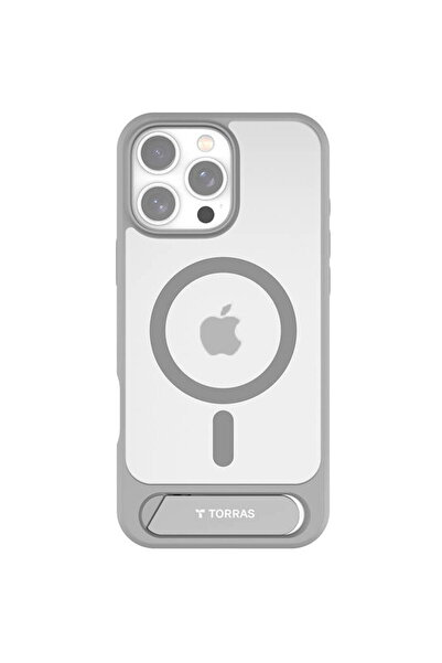 TORRAS Etui Pstand Series pentru iPhone 16 ProMax (Szare)