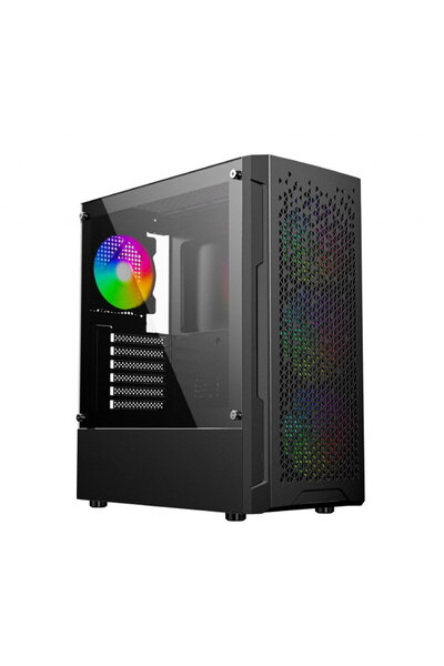 Gembird Carcasă de calculator pentru gaming ARGB Fornax 400X neagră