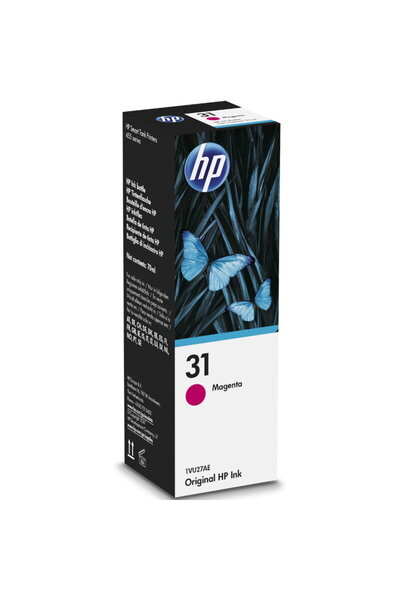 HP Ink Cartridge 1VU27AE, No. 31, 70ml, Coverage 8,000 pages (Magenta)
