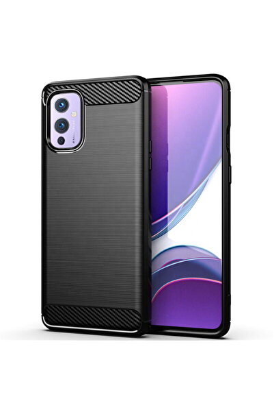 Techsuit Carcasă OnePlus 9 - Silicon Carbon - Negru