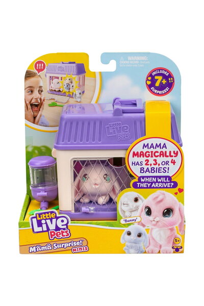 Moose Toys Ltd. Set de joacă interactiv Little Live Pets - Mama Surprise Bunn...