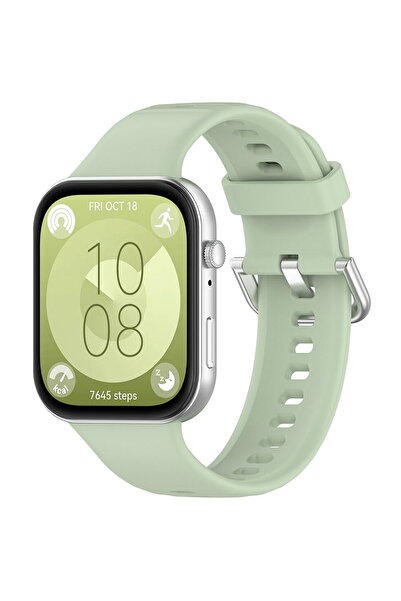 Techsuit Curea pentru Huawei Watch Fit 3 - Curea de ceas 24mm (W061) - Verde ...
