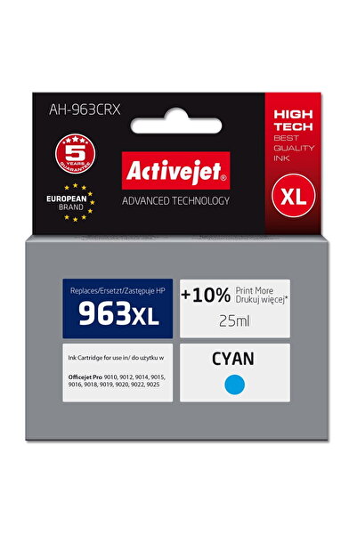 ActiveJet Cartus Imprimanta AH-963CRX Ink (replacement for HP 963XL 3JA27AE; ...
