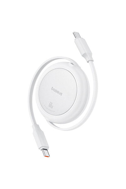 Baseus Cablu USB Free2Pull Mini USB-C la USB-C, 60W, 1, (alb)