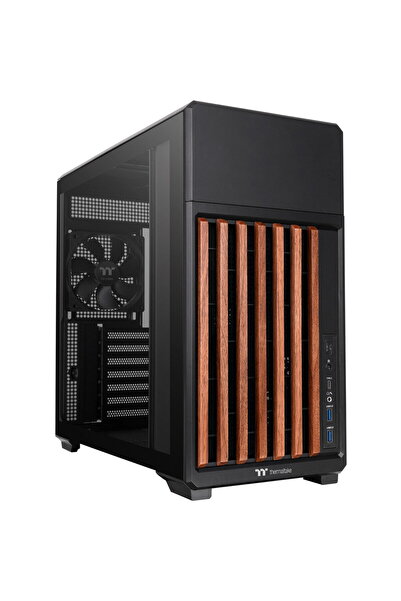 THERMALTAKE Carcasa PC TR300 WS (negru/lemn, sticlă securizată)