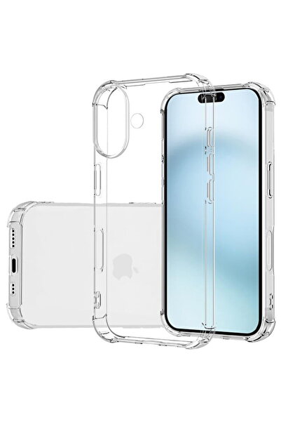 Techsuit Husă pentru iPhone 16, Antișoc, din Silicon Transparent [Cu Orificiu...