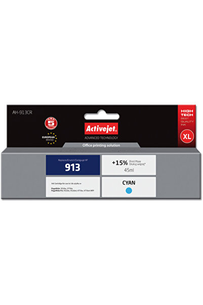 ActiveJet Cartus Imprimanta Compatibil AH-913CR for HP printer; HP 913 F6T77A...