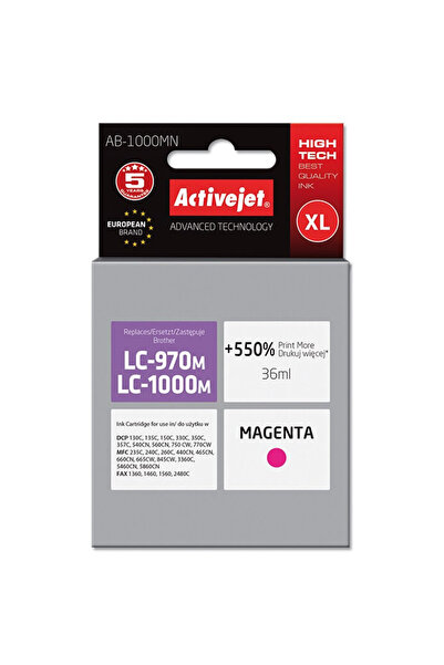 ActiveJet Cartuș de cerneală pentru Brother AB-1000MN (înlocuitor LC1000M) ma...
