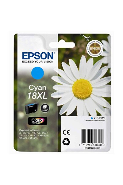 EPSON Cartuș Imprimanta 18 - cyan - original - cartuș de cerneală