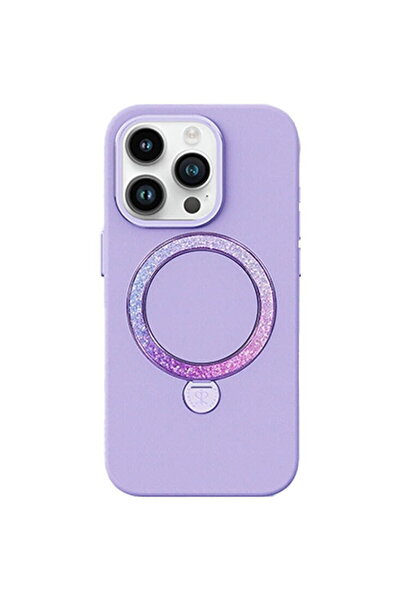Joyroom PN-15L2 Husă Dancing Circle pentru iPhone 15 Pro (mov)