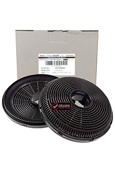 Arçelik ADE 606 G Gri (8896161100) Davlumbaz Karbon Filtre 2li 1Takım Bacasız...