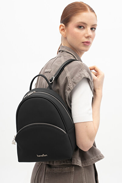United Colors of Benetton Women's Backpack Black Bnt1824