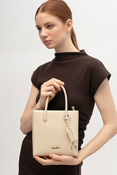 United Colors of Benetton Women's Shoulder Bag Beige Bnt1753
