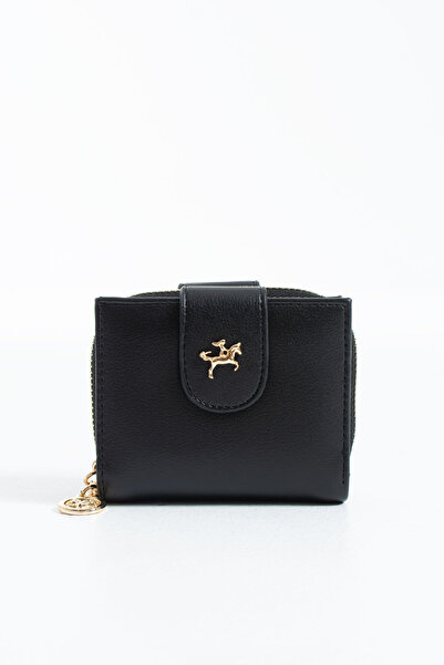 DEV 3 ADAM Μίνι πορτοφόλι Nasbag Μαύρο Γυναικείο Διπλό Κάλυμμα