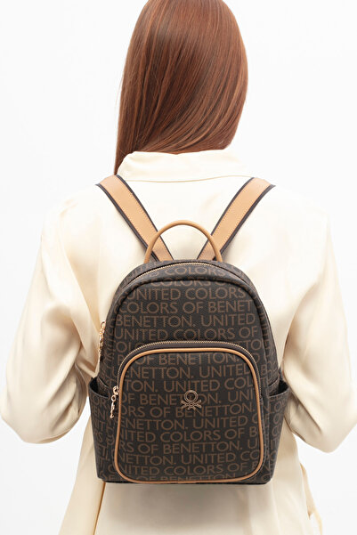 United Colors of Benetton Women's Backpack Brown-A.Camel Bnt1765