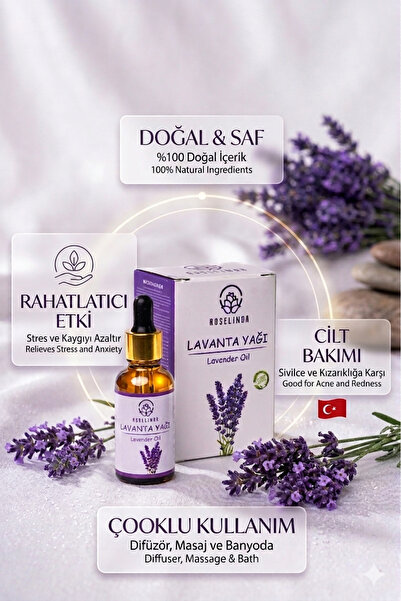 Roselinda DOĞAL LAVANTA YAĞI 30 ML