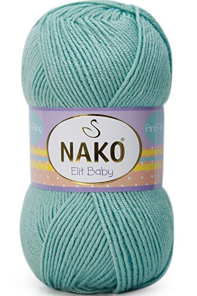 NAKO N.ako Elit Baby Anti Pilling Tüylenmeyen Bebek Ipi 10482 Azur Yeşili